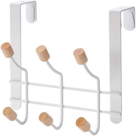 Au-dessus De La Porte Crochet Porte En Métal Porte-manteau Porte-serviettes Suspendu Pour Salle De Bain Chambre À Coucher Cuisine Crochets (1/4)