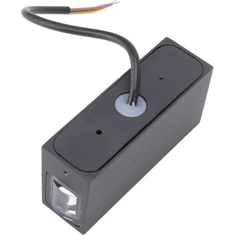 Applique murale LED 6W, boîtier noir, 2 LED, lumière chaude, idéale pour salon, couloir ou jardin, 85-265V CA (1/5)