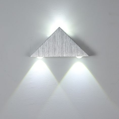 Applique murale triangulaire LED, éclairage d'ambiance pour couloir, spot (3W, lumière blanche) (1/5)