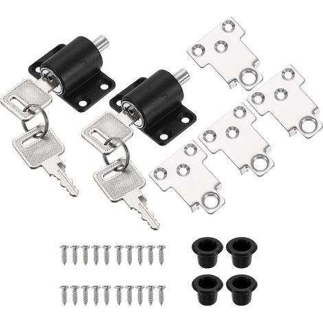 2pcs Pour Fenêtres Coulissantes Horizontales Verrou À Pousser Aucun (1/5)