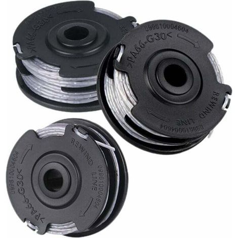 Lot De 3 Bobines Fil Nylon 1 65 Mm Pour Débroussailleuse Art 24 27 30 30 36 Li 18 M (1/4)