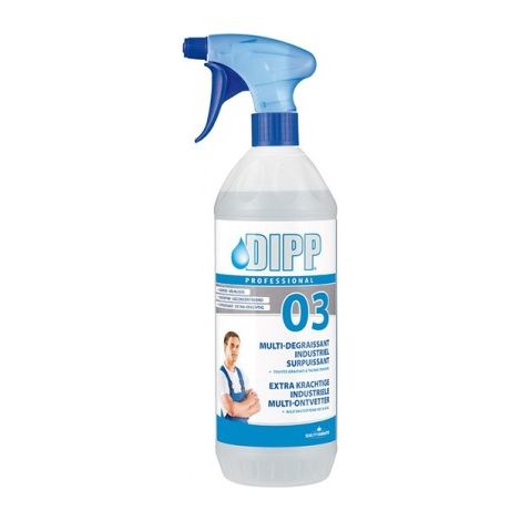 Dipp 03 Dégraissant industriel surpuissant en spray 1 L – Nettoyant professionnel prêt à l’emploi