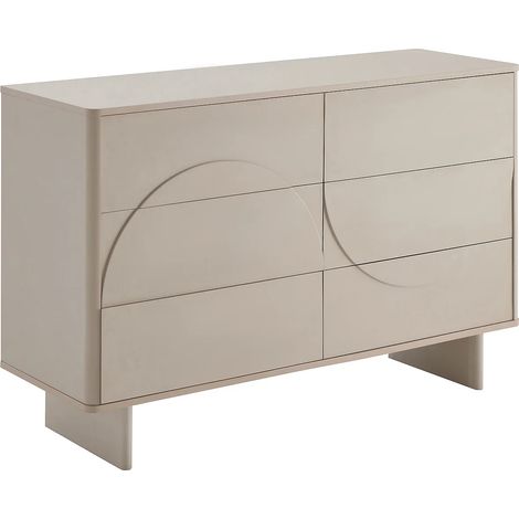 Cassettiera 6 cassetti Beige - DELORINA (1/5)