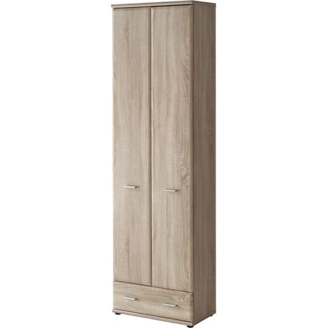 Armoire penderie ARMARIO coloris chêne sonoma 60x203x32 cm (1/4)