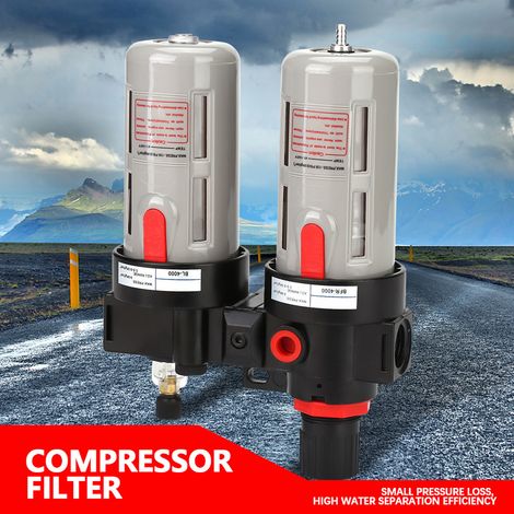 PT1/2 Luftdruckkompressor-Filter-Manometer-Abscheider-Öl-Wasserregler-Werkzeugsatz (1/5)