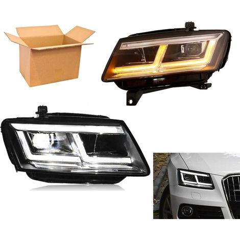 2x Feux avant compatible Audi Q5 Full LED de 2009 à 2017 pour phare halogène d'origine - Plug&Play - La paire (1/5)