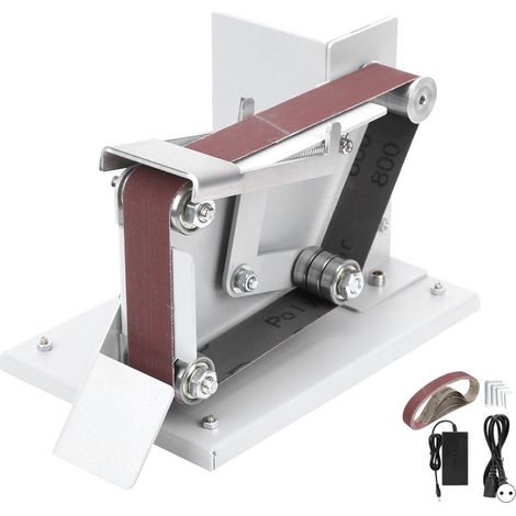 Rosvola 96 W Bandschleifer mit 10 Schleifbändern, elektrischer Schleifer für Holz, Mini-Bandschleifer für Metall, Holz, Kunststoff, Aluminium (1/5)