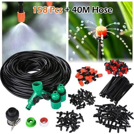 Drip Irrigation Kit with Garden Hose (1/4)