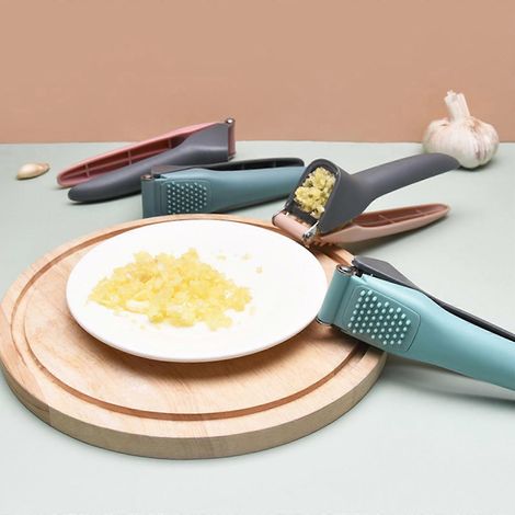 Presse-ail, broyeur, presse-gingembre, hachoir à gingembre portatif, outils de cuisine faciles à nettoyer (1/4)