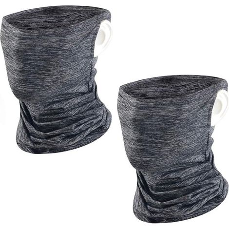 Pièces - Écharpe Visage - Foulard - Gris - Couvre-cou & Visage - Polyamide Doux comme de la Glace - Foulard Respirant - Anti-Soleil & Coupe-Vent - Pour le Cyclisme, la Randonnée & la Pêche - Pour Homm (1/5)