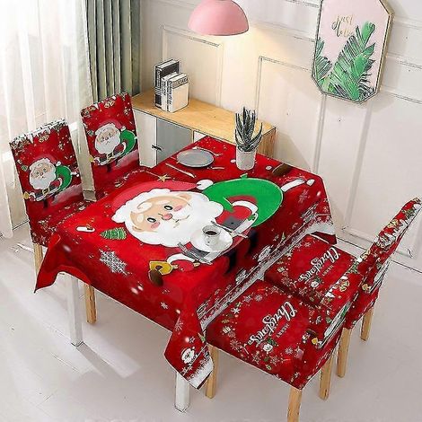 Nappe de Noël, housse de chaise, nappe décorative, nappe de mariage, nappe de salle à manger, nappe rectangulaire imperméable (1/5)