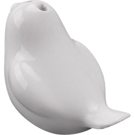 Ensemble de salières et poivrières en céramique « Oiseaux amoureux » - Blanc - Cadeaux de mariage personnalisés (1/4)