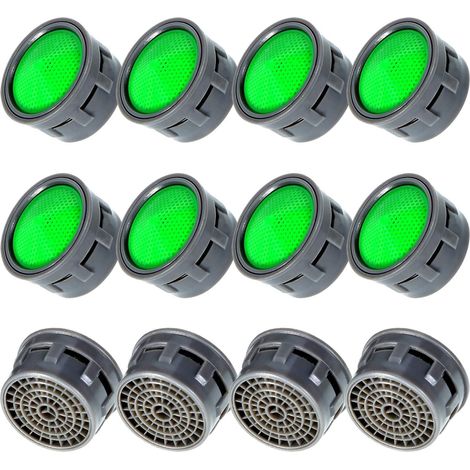 12 Pièces Aérateurs de Robinet Aérateurs de Robinet d’Eau Limiteur de Débit de Robinet Insert de Pièces De Rechange Aérateurs pour Salle de Bain ou Cuisine (1/5)