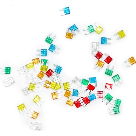 GARRYFIZH Assortiment de 60 mini-fusibles à lames, kit de fusibles pour voitures et camions, 5 A, 10 A, 15 A, 20 A, 25 A et 30 A (1/5)