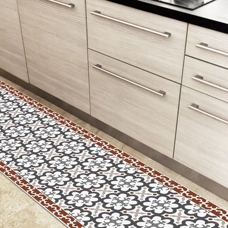 Tapis antidérapant - Cassandre - vinyle - int./ext. - Multicolore - 120x200cm (1/5)