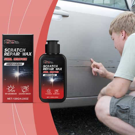 Car scratch care wax, car scratch coating paste, stain removal, cleaning, polishing, paint repair and maintenance -- 120g (1/5)