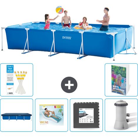 Rechteckiger Frame Pool - 450x220x84 cm - 7-teilig S49