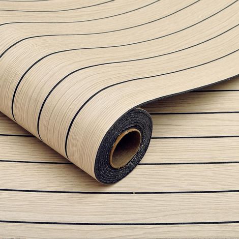 Panneaux muraux imitation bois 40x300CM autocollants effet bois 3D insonorisants en vinyle en mousse pour fond TV chambre ou salon (1/5)