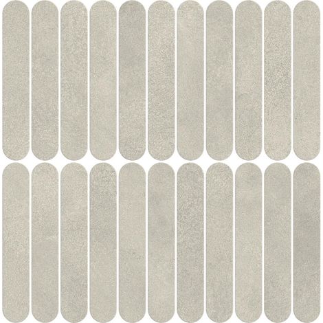 Mosaïque effet Béton Gris Argile 18,8x3,2 cm Lungo 37,8x37x0,9 cm Mat Stavira - Mur intérieur (vendu par carton de 0,83916 m²) - RO'MA CARRELAGE