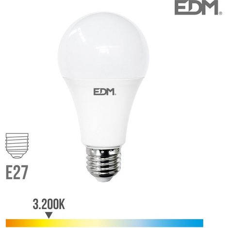 Standard-EDM-LED-Glühbirne E27 24 W 2600 lm 3000 K warmes Licht Ø7 x 13,6 cm