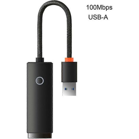 10/100-Mbit/s-USB-Ethernet-Netzwerkadapter, USB-C/USB-A-zu-RJ45-Konverter, LAN-Kabel für Laptop und PC, kompatibel mit Windows/Mac/Linux