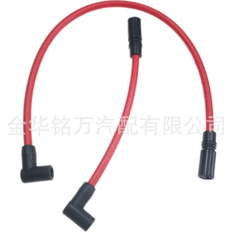 Fil de bougie d'allumage 10,4 mm 10,0 mm rouge pour Harley Big Twin (1/5)