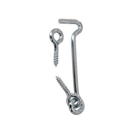 Gegenwindhaken LENNIE - Weiß verzinkter Stahl - 5x100 mm - CROV0510002B