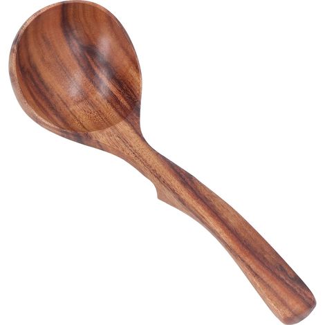 Cuillère en Bois d'Acacia pour Enfants - Ustensile de Cuisine Écologique pour Maison et Restauration (1/5)