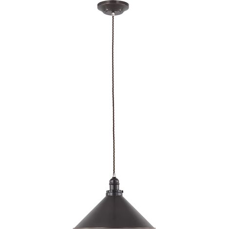 Sospensione Industrial Nordica Provence Acciaio Bronzo Antico 1 Luce E27