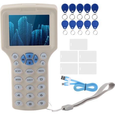 Kit de lecteur de Machine de copie de contrle d'accès de carte d'identité RFID d'identification multi-fréquence (1/5)