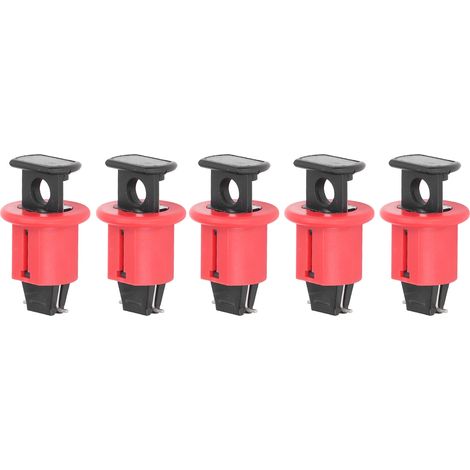 Dispositif de verrouillage de disjoncteur 5 pièces, broche de verrouillage de sortie MCB, disjoncteur miniature standard, verrouillage d'isolation, dispositif Loto pour verrouillage électrique (1/5)