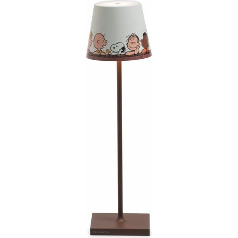 Zafferano Lampada da Tavolo Poldina Pro Peanuts - Together ricaricabile e dimmerabile con batteria fino a 12 ore. Per uso esterno IP65