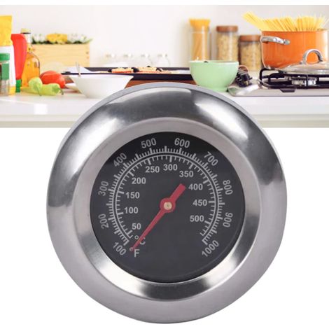 Thermomètre de barbecue en acier allié haute précision, filetage M10, échelle claire, montage facile, pour la cuisine et le camping. (1/5)