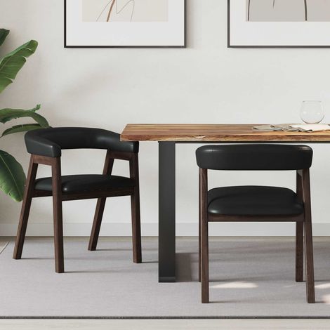Sillas de comedor 2 pcs Marrón Claro 54 x 57 x 73 cm vidaXL (1/5)
