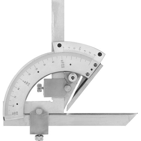 Feineinstellwinkelmesser aus Kohlenstoffstahl 0-320° Universal-Winkelmesser (1/5)
