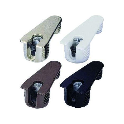 Ferrure d'assemblage à excentrique VB 36M/19 nickelé avec tenon pour épaisseur panneau 19 mm - HETTICH