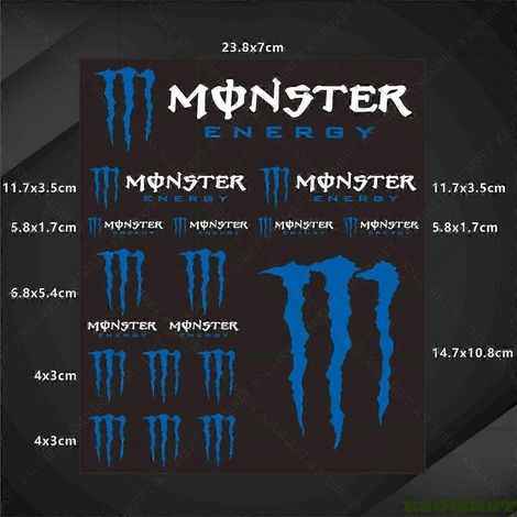 Kompatibel mit Monster Energy Motorradaufklebern (1/4)