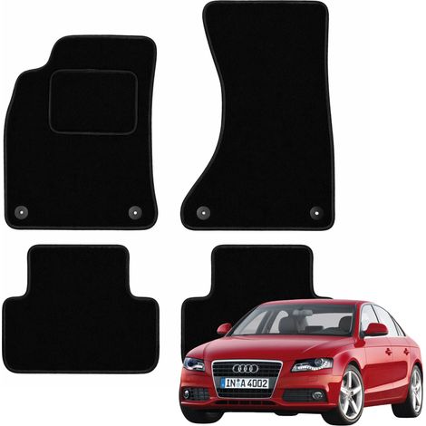 Velours-Fußmatten für Audi A4 B8 2007–2015, passgenaue Matten B (1/4)