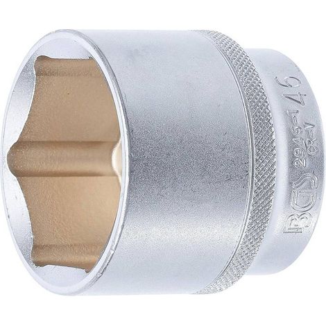 Douille pour Clé Six Pans 12,5 mm (1/2) - 46 mm - Acier Résistant - Usage Professionnel, Cliquet 1/2 - D-Work