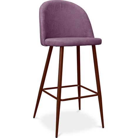 Polsterhocker aus Stoff - Skandinavisches Design - 76cm - Evelyne Purple (1/5)