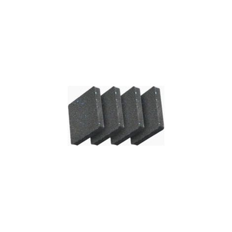 4 alfombrillas de goma para lavadora de 10 x 10 x 1,5 cm, amortiguadoras antivibración, sujeción segura para muebles y armarios de secadoras – incluye alfombrilla para lavadora tipo escalera - Crezuo (1/4)