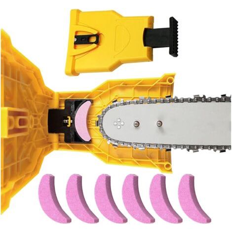AffûTeur De TronçOnneuse Ultra-Rapide, Puor Kimeo AffûT’Pro Affuteuse De Chaine Tronconneuse, Kimeo Affuteur De Chaine, Avec 6 Pierres, PréCision InstantanéE Pour Coupe Efficace