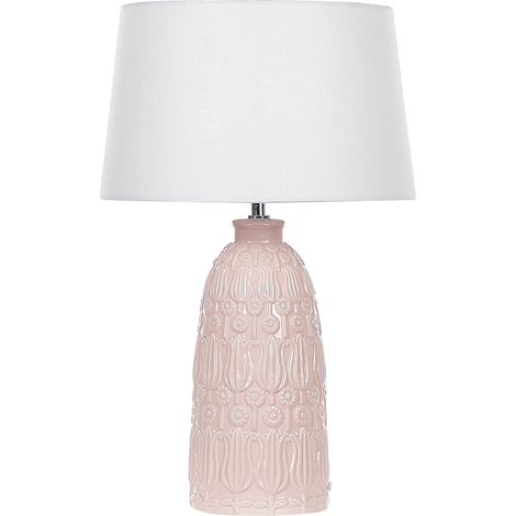 Tischlampe ZARIMA Keramik Rosa