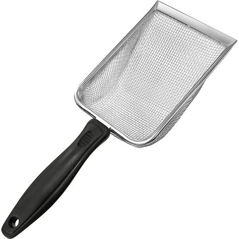 Irovami Pelle litière chat inox – Trous 2.8mm, antiadhésive – Idéal pour cristaux, granulés, bac à litière (1/5)