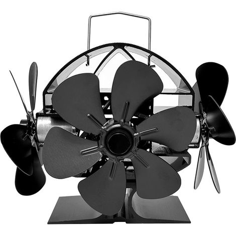 Ej.Life Holzofenventilator, 18 Stück Kaminventilator, leiser Betrieb, umweltfreundlich, für Holzbrenner und Kamine