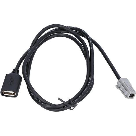 Adaptateur câble d'entrée audio AUX USB MP3 pour voiture, compatible avec Camry/Hybrid/Prius/RAV4/Sequoia (1/4)