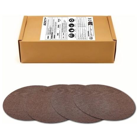 50 pièces Disque Abrasif 125mm Maille Disque de Poncage Autoagrippant Grain P320 Pour Bois, Mastic, Peinture, Ponceuse Excentrique (1/5)