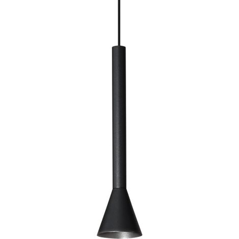 Ideal Lux DIESIS Plafón Led Slim Dome Colgante Negro 3000K (1/2)