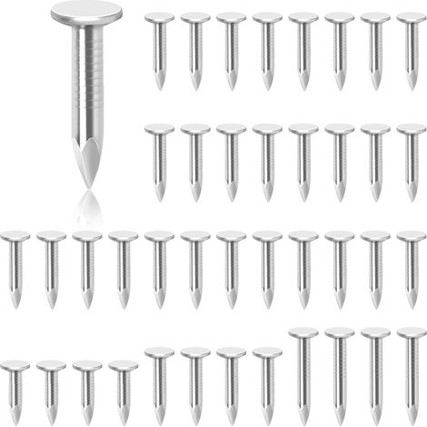 300 PCS 1 pouce acier toit feutre clou galvanisé toit feutre clou à tête plate pour fixer toit de remise, toit en feutre ardoise, tuiles de hangar en bois (1/5)
