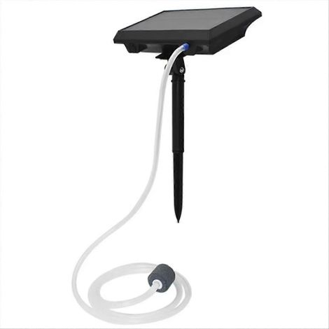 Pompe à air solaire multifonction pour bassin à poissons, rechargeable par USB, ventilateur pour aquarium, pêche en extérieur, outil rotatif d'oxygénation pour poissons (1/5)